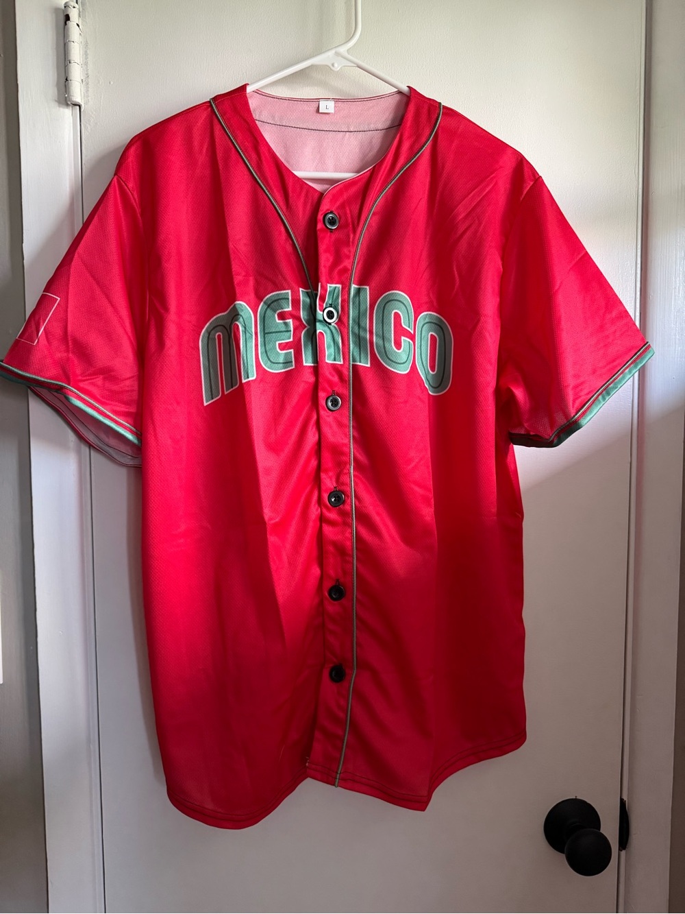 Red 'Mexico' Printed Baseball Jersey - Unbranded NWT